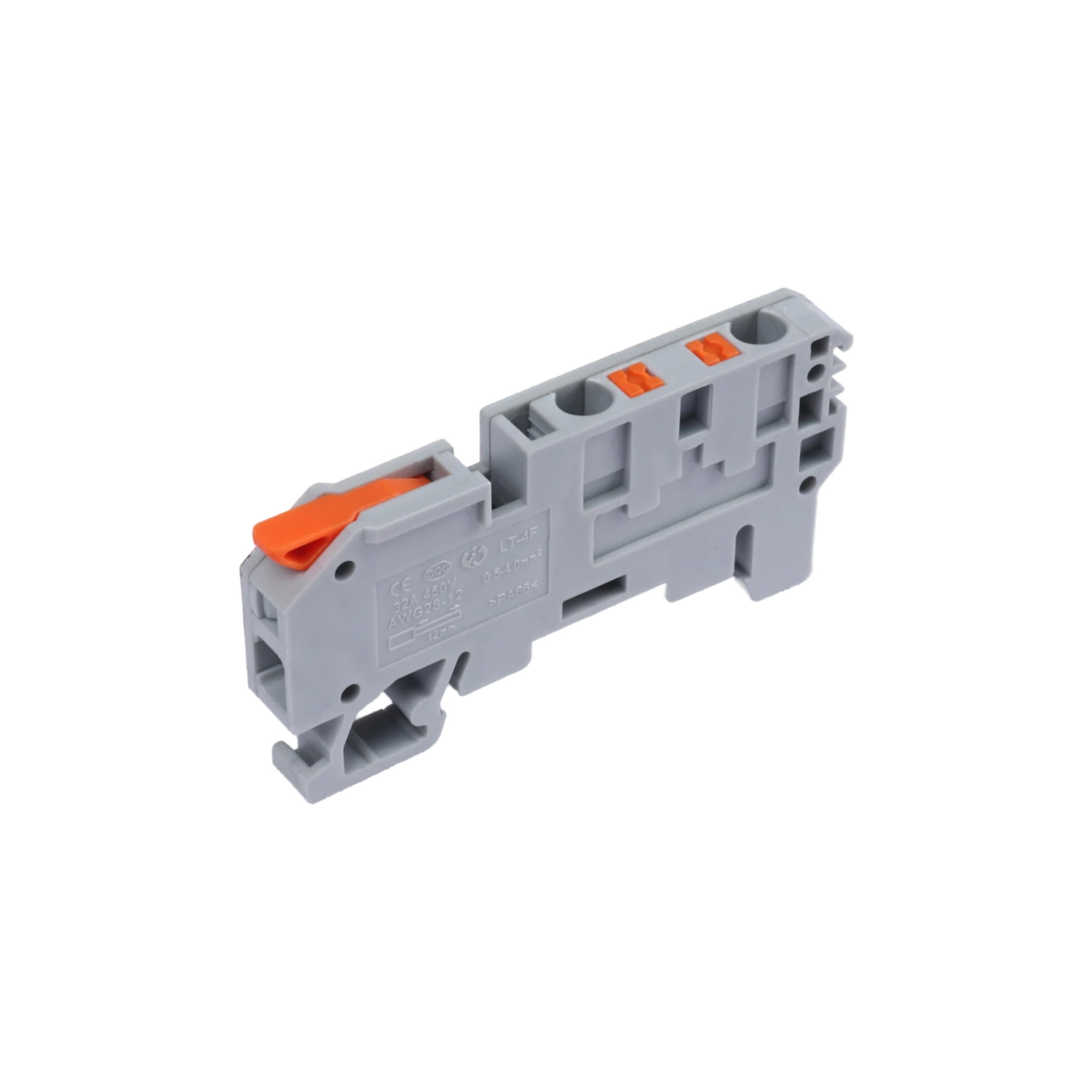 GW-4F (4mm²) RAY MONTAJLI KLEMENS - Güven Elektrik